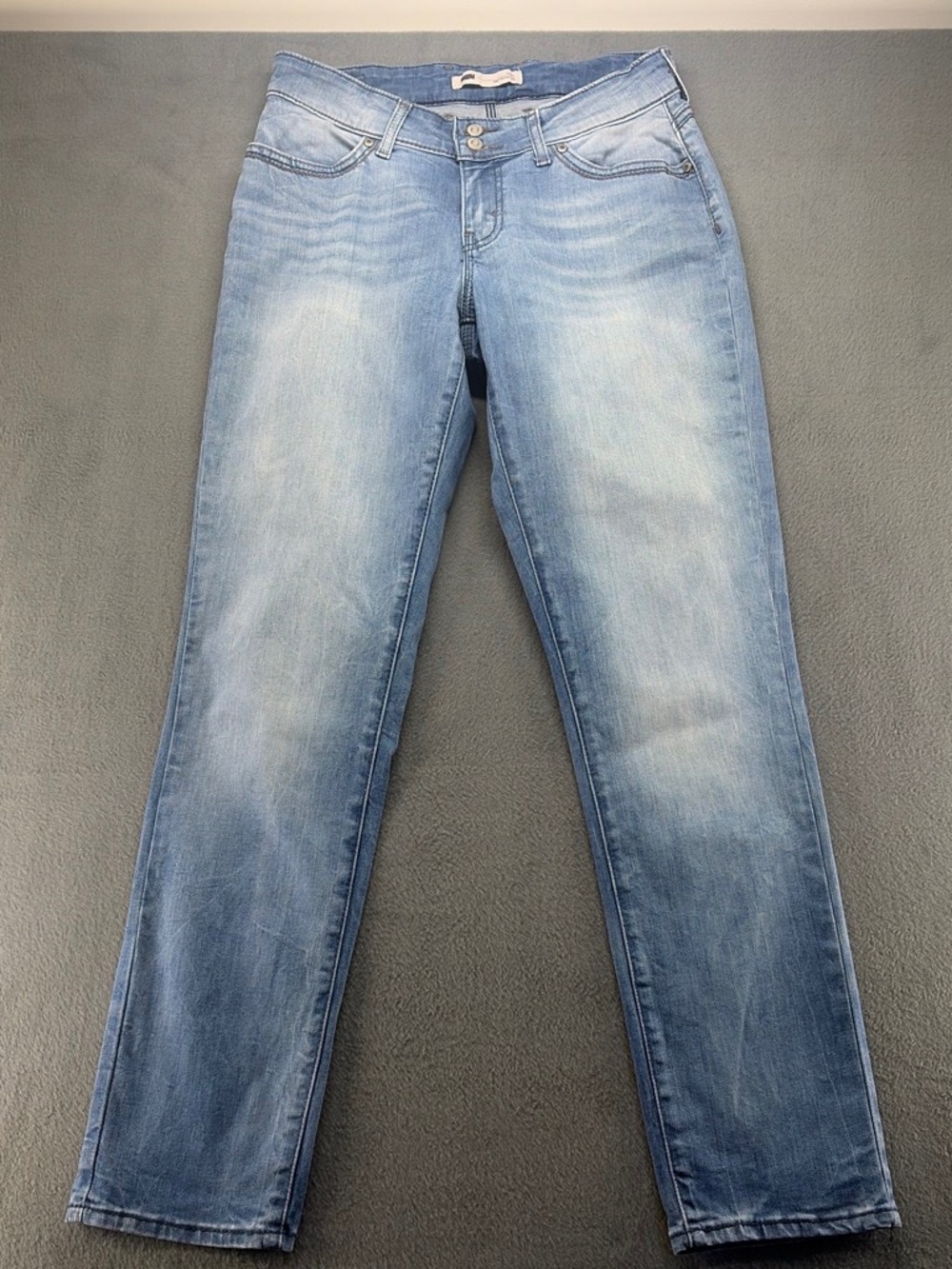 Levi's 529 Curvy Skinny Leg Jeans Light Wash Stretch Denim Women's
